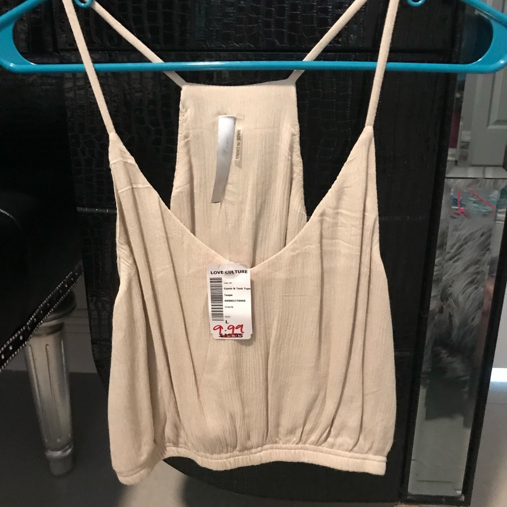 Cream tank top